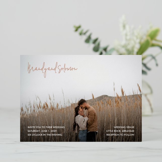 Modern Elegant Photo Wedding (Standing Front)