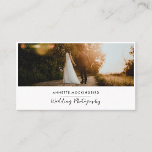 Modern Elegant Photo Wedding Photography Business Card