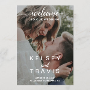 Modern Elegant Photo Wedding Programme