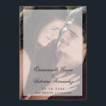 Modern Elegant Photo Wedding Programme<br><div class="desc">Modern wedding program featuring your names and wedding details with a sheer overlay over your favourite photo. The backside has a second picture along with your order of ceremony,  wedding party and thank you message.  A stylish and elegant design for a contemporary couple.</div>