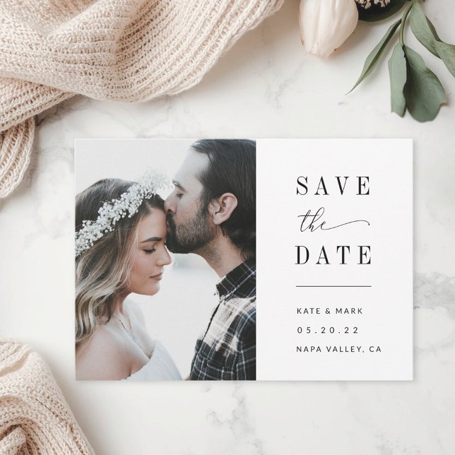 Modern Elegant Photo Wedding Save The Date (Creator Uploaded)