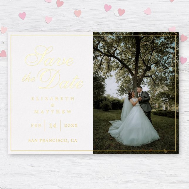 Modern Elegant Picture Wedding Save The Date (Creator Uploaded)