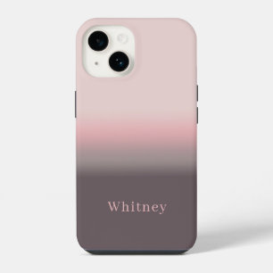 Modern Elegant Pink and Purple iPhone 14 Case