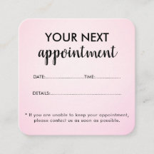 Modern Elegant Pink Beauty Salon