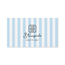 Modern Elegant Pink Blue White Stripe Pattern