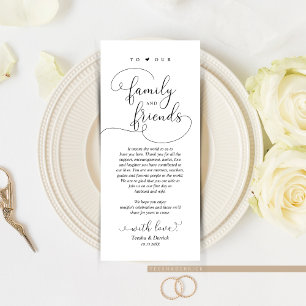 Modern Elegant, Place Setting Thank You Card