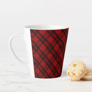 Modern Elegant Plaid Latte Mug