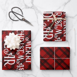 Modern & Elegant Plaid Wrapping Paper Sheet