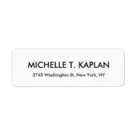 Modern Elegant Plain Black & White Minimalist
