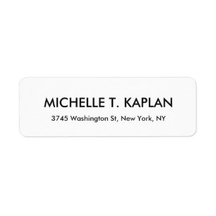 Modern Elegant Plain Black & White Minimalist