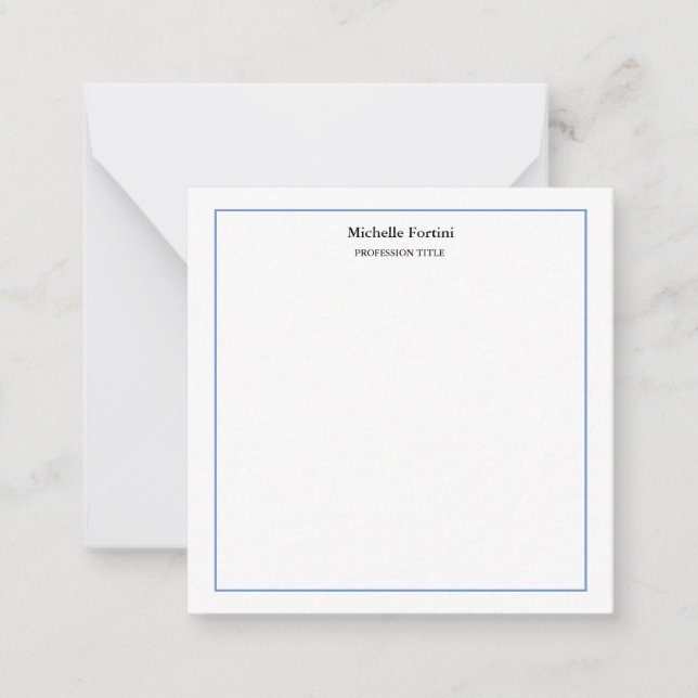 Modern Elegant Plain Minimalist Card (Front)