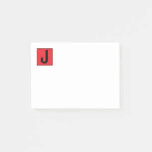 Modern Elegant Plain Professional Monogram Post-it Notes