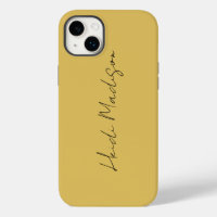 Modern Elegant Plain Simple Gold Colour Calligraph