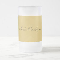 Modern Elegant Plain Simple Gold Colour Calligraph