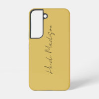 Modern Elegant Plain Simple Gold Colour Calligraph