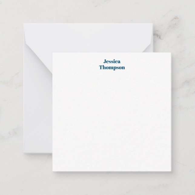 Modern Elegant Plain Simple Professional Card (Front)
