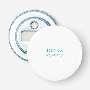 Modern Elegant Plain Simple Professional Name Bottle Opener