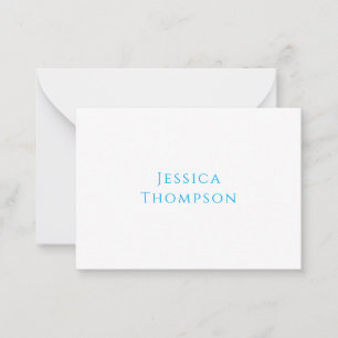 Modern Elegant Plain Simple Professional Name Card