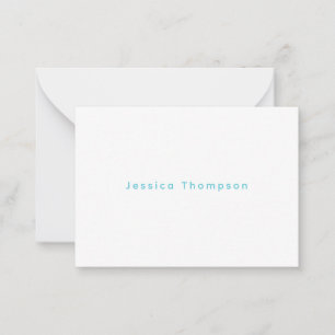 Modern Elegant Plain Simple Professional Name Card