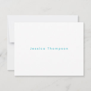 Modern Elegant Plain Simple Professional Name Card