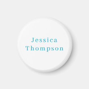 Modern Elegant Plain Simple Professional Name Magnet