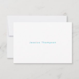 Modern Elegant Plain Simple Professional Name RSVP Card