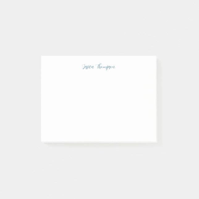 Modern Elegant Plain Simple Professional Post-it Notes (Front)