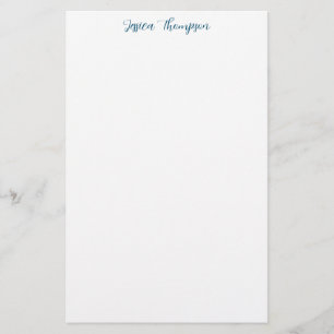 Modern Elegant Plain Simple Professional Stationery