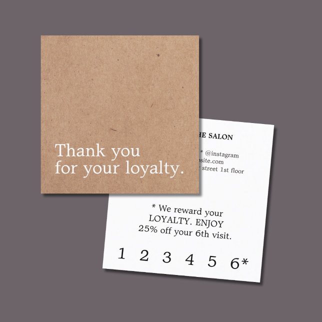 Modern Elegant Printed Kraft Bold Beauty Loyalty (Creator Uploaded)