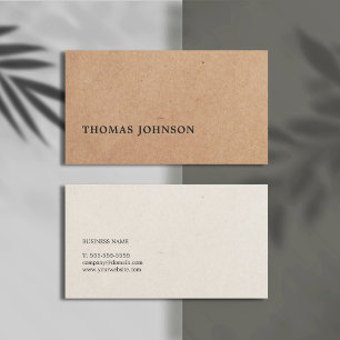 Modern Elegant Printed Paper Texture Consultant Business Card