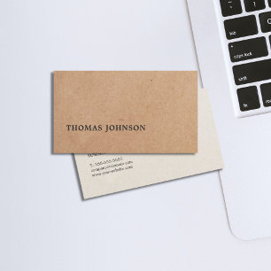 Modern Elegant Printed Paper Texture Consultant Business Card