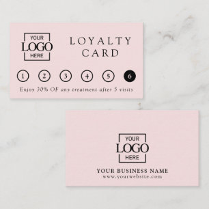 Modern Elegant Professional Business Logo Reward Loyalty Card
