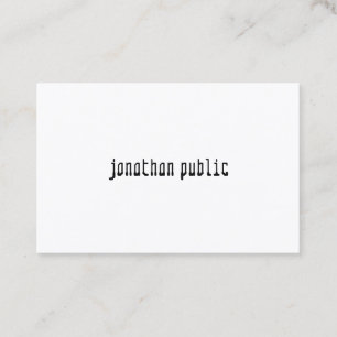 Modern Elegant Professional Chic Simple Template Business Card