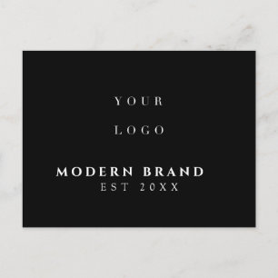 Modern Elegant Professional Logo Postcard