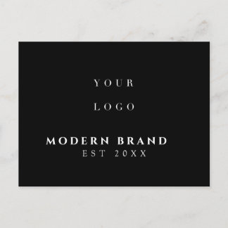 Modern Elegant Professional Logo Postcard