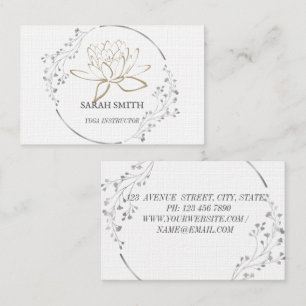Modern Elegant Professional lotus flower Business Business Card
