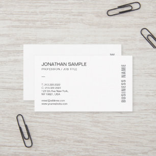 Modern Elegant Professional Minimalist Template Business Card
