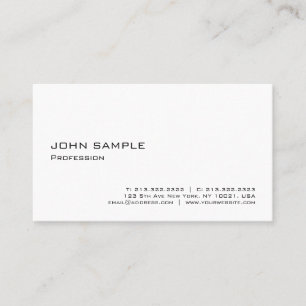 Modern Elegant Professional Minimalist Template Business Card