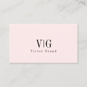 Modern Elegant Professional Simple Monogram Business Card