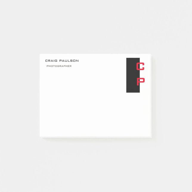 Modern Elegant Professional Simple Post-it Notes (Front)