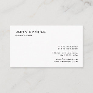 Modern Elegant Professional Simple Template Business Card