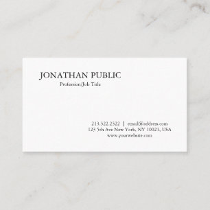 Modern Elegant Professional Simple Template Business Card