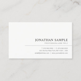 Modern Elegant Professional Simple Template Business Card