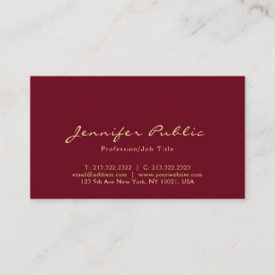Modern Elegant Professional Simple Template Business Card