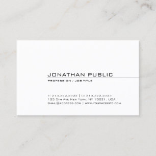 Modern Elegant Professional Sleek Design Trendy Business Card