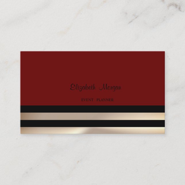 Modern Elegant  Professional ,Striped Business Card (Front)