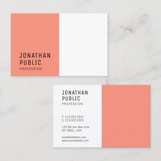 Modern Elegant Professional Template Business Card (Front/Back)