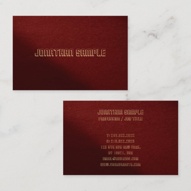 Modern Elegant Professional Template Custom Business Card (Front/Back)