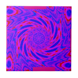Modern elegant purple-blue -pink rose design   tile
