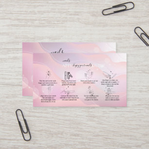 Modern Elegant Purple Holographic Logo Business C Card